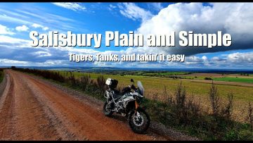 Triumph Tiger 900 Rally Pro on Salisbury Plain