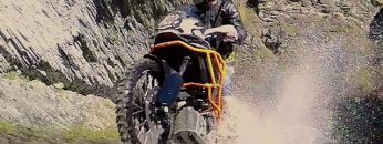 KTM1190 Adventure R Red Bull Athlete Chris Birch cuts loose